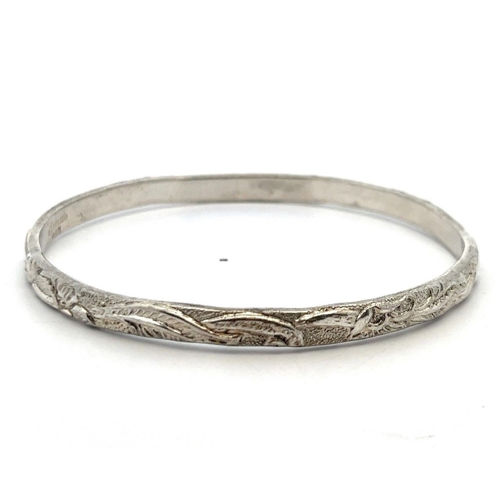 Vintage Taxco Sterling Silver Intricate Silver Bracelet - Picture 3 of 8
